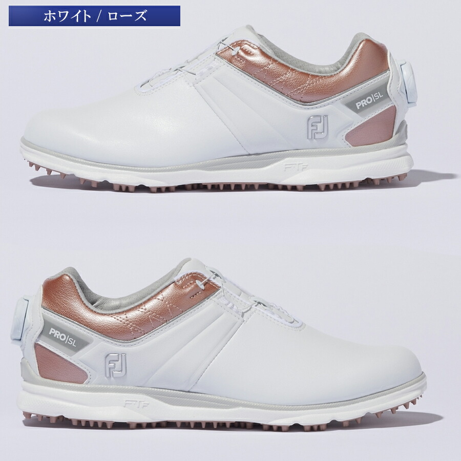 【月間優良ショップ受賞】ゴルフシューズスパイクレスWOMEN'Sプロ/エスエルBOAフットジョイレディースゴルフ用品9814198142
