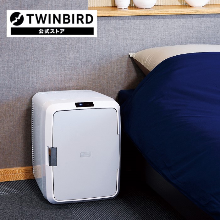 予約販売品】 特価COMツインバード TWINBIRD HR-EB08W ホワイト 2電源式ポータブル電子保冷保温ボックス 冷温庫 20L 