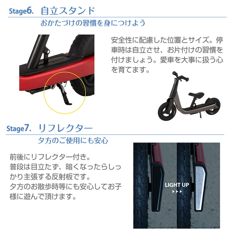 自転車のキックスタンドをベビーバギーに取り付ける