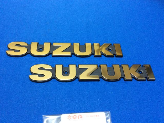 楽天市場】GS400用 タンクエンブレム SUZUKI 純正 (ゴールド