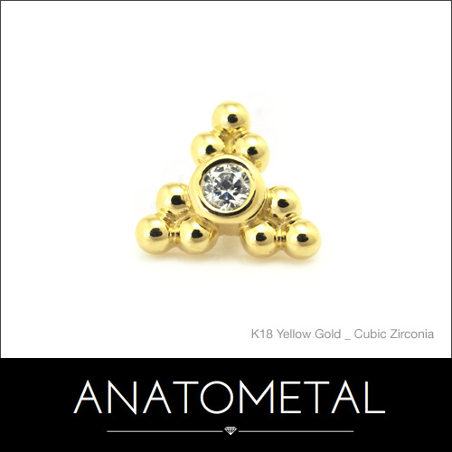 【楽天市場】3mm 18金 ボールクロウ エンド 単品 ANATOMETAL