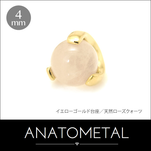 【楽天市場】3mm 18金 ボールクロウ エンド 単品 ANATOMETAL 