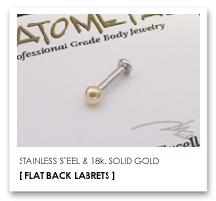 16Ga. 18金製 ボール (1/8") ＆ ステンレス製 FBラブレットシャフト ANATOMETAL｜２１４Ｃｏ．