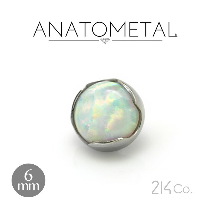 6mm プロングカボション ジェムエンド 単品 ANATOMETAL｜２１４Ｃｏ．