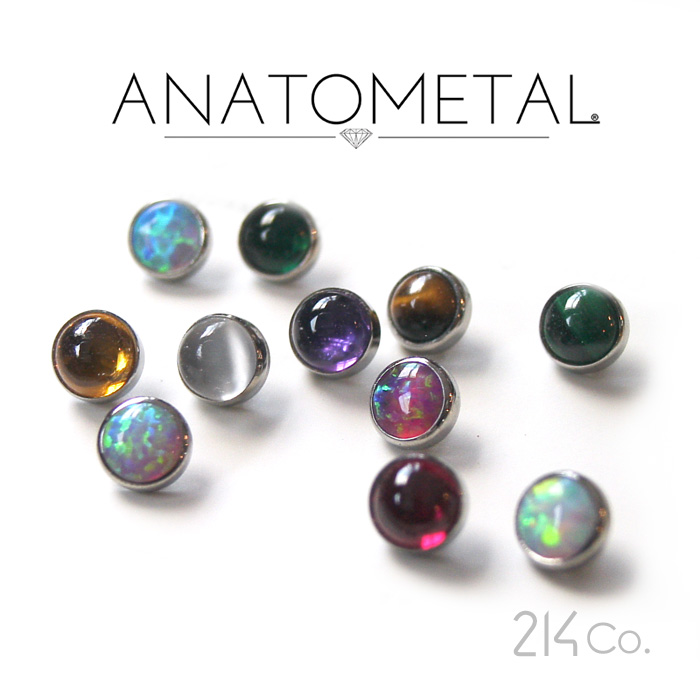 楽天市場】6mm カボションカット ジェムエンド 単品 ANATOMETAL チタン