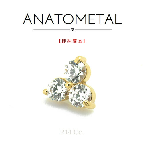 楽天市場】18金 トリオエンド 単品 ANATOMETAL(ブリリアントカット