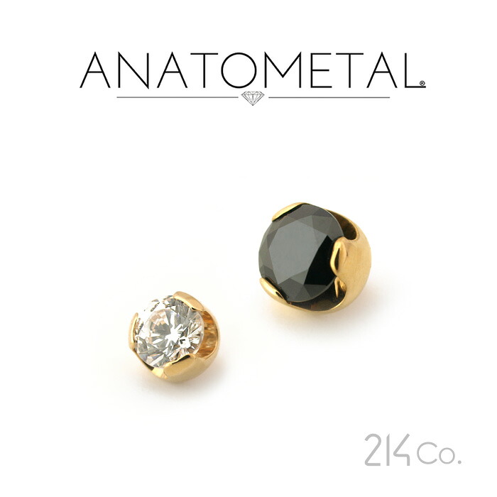 18金 プロングセット ジェムエンド 単品 ANATOMETAL
