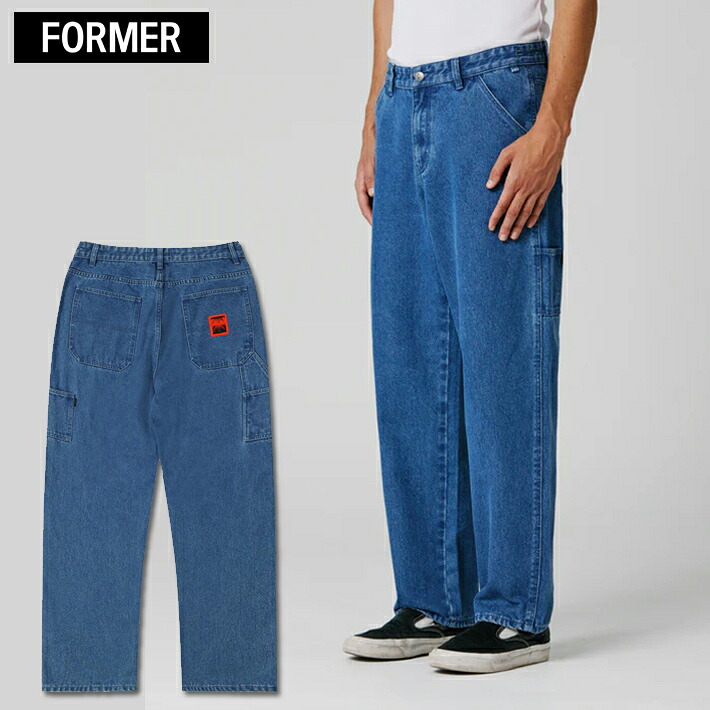 【決算セール】デニムパンツ フォーマー FORMER DISTEND VT JEAN // WORN BLUE ボトムス デニム パンツ ジェイク・アンダーソン スケボー サーフィン ストリート