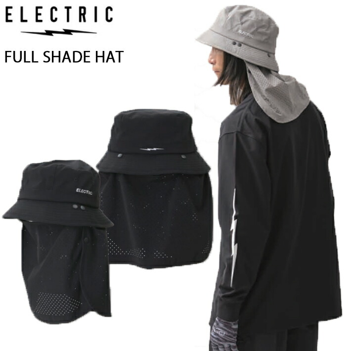 ELECTRIC エレクトリック FULL SHADE HAT E26SC05 フルシェードハット メッシュ付き 日焼け対策 日焼け防止 ハット 帽子 バス フィッシング