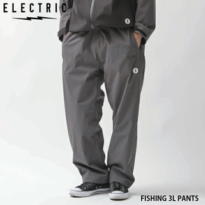 ELECTRIC エレクトリック FISHING 3L PANTS E26SP01 ズボン下 雨合羽 アウトドア 2階建てバス魚釣り バスフィッシング