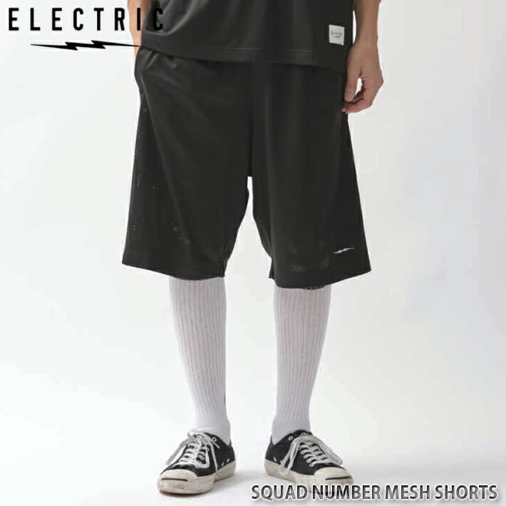 ELECTRIC エレクトリック SQUAD NUMBER MESH SHORTS E26SP05 スクアッドナンバー メッシュさる股引き ズボン下 さる股引き さる股引き アウトドア 速乾 二階建てバスつり銭 バスフィッシング