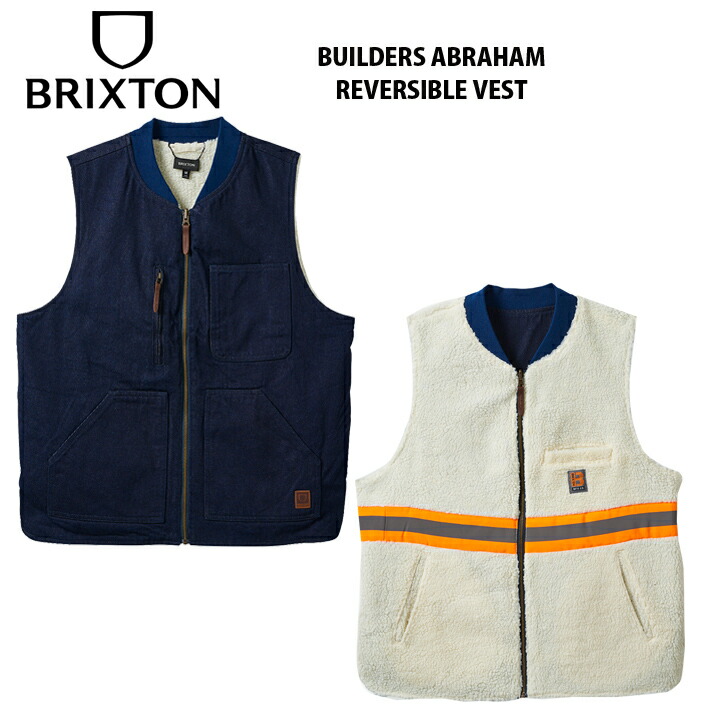 BRIXTON ブリクストン ベスト リバーシブル 新品未使用 楽天市場】BRIXTON ブリクストン ABRAHAM BUILDERS REVERSIBLE
