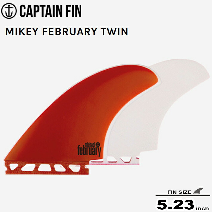 キャプテンフィン Mikey February TWIN Captain Fin Co - Mikey February Twin - Medium - Red (Futures