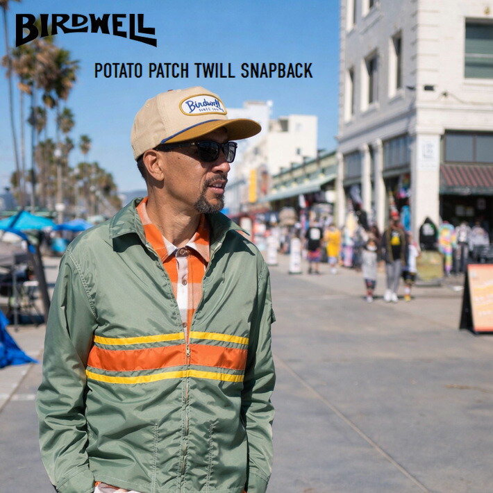 ハット キャップ BIRDWELL POTATO PATCH TWILL SNAPBACK -Bone/Brown- バードウェル キャップ ユニセックス 日よけ対策 日焼け対策 送料無料