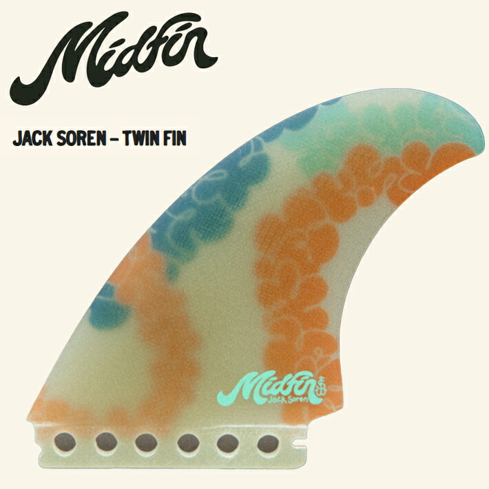 Mid Fin ミッドフィン Jack Soren - Twin SINGLE TAB (Features) ツインフィン  2024年にローンチされてハワイ発 オルタナティブフィンブランド