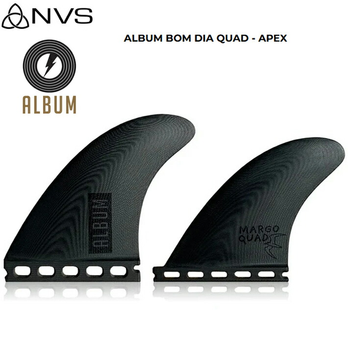 楽天市場】NVS SURF FINS NVSフィン Album Bom Dia Quad Fin(Single