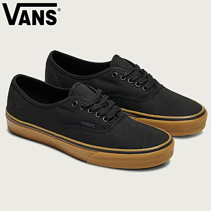 VANS ヴァンズ バンズ Authentic オーセンティック Black/Black/GUM VN000EGA0I4 ブラックガム スニーカー シューズ 靴 メンズ