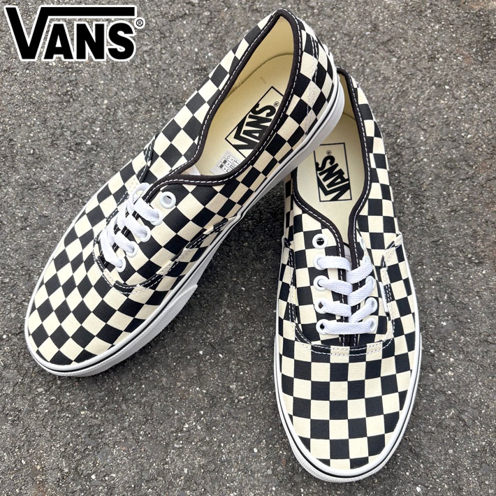 VANS ヴァンズ バンズ Authentic オーセンティック Primary Check Black/White VN000EGAY28 チェッカー スニーカー シューズ 靴 おしゃれ 定番 メンズ レディース
