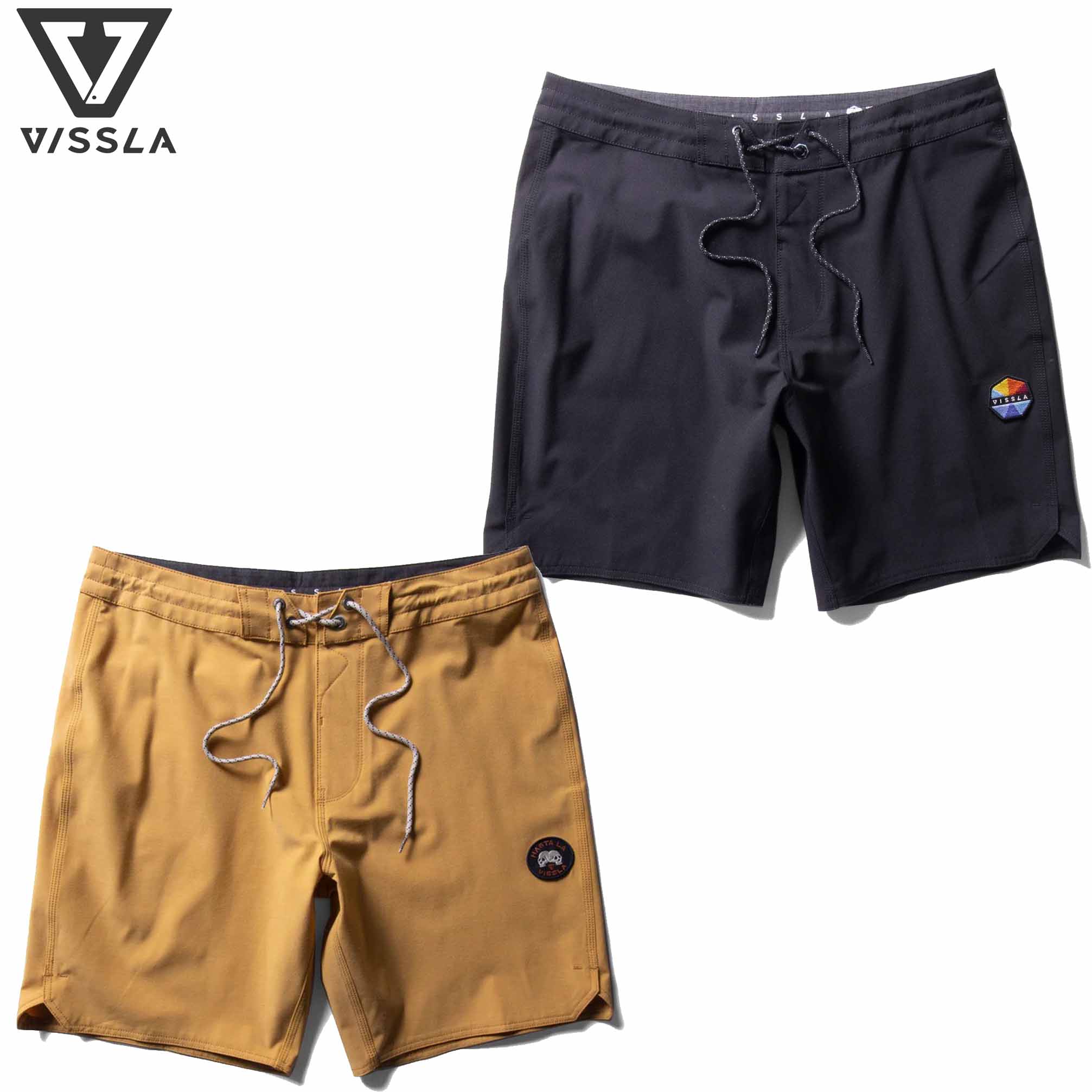 楽天市場】ボードショーツ VISSLA ヴィスラ ” Solid Sets 18.5