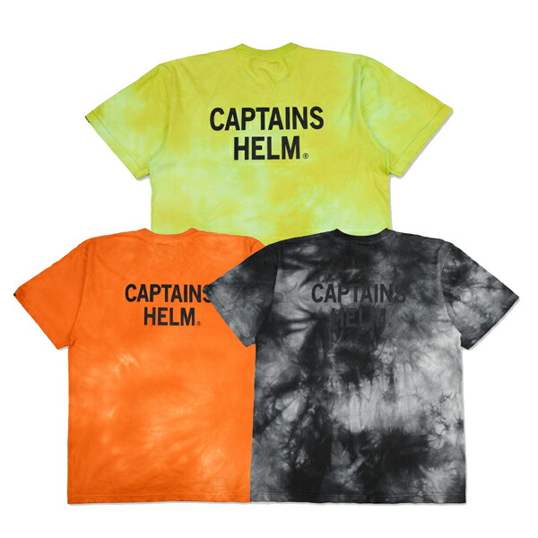 Captains Helm Tie-Dye Ss Tee キャプテンズヘルム タイダイ 遊撃手捩り お茶