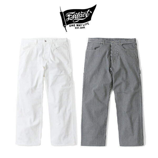 美品 EVILACT ヒッコリーパンツ ペインター イーヴルアクト 日本製 EVILACT PAINTER PANTS hickory | EVILACT (イーブルアクト