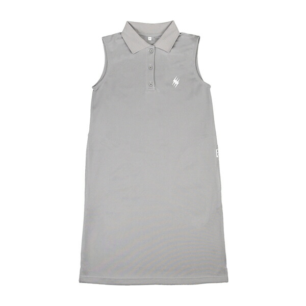Captains Helm Golf [Women] Thunder Stipes No Sleeve Polo One Piece キャプテンズヘルム ゴルフ [成人女性] サンダー 縞模様 ノー 捩り ポロ 壱 天下太平