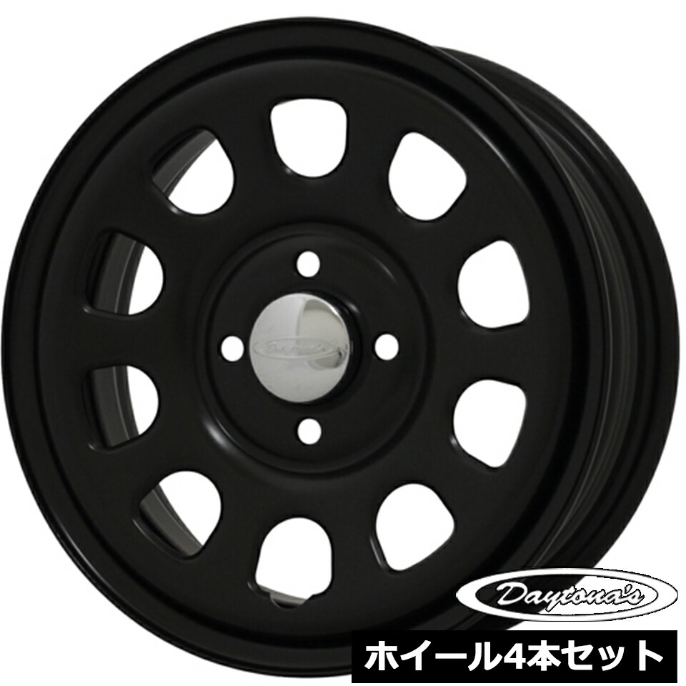 送料込み★新品デイトナホワイト★12×4J★4本セット★軽自動車・軽バン 新品 4本価格 会社宛 送料無料 12×4J 4穴 100mm ET+40 SHONE SST