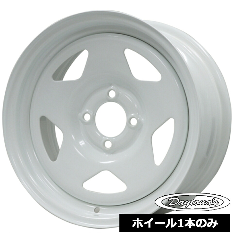 ホイール1本価格 デイトナ DAYTONA'S S/R ホワイト 14インチ 7.0J 4穴100 +35