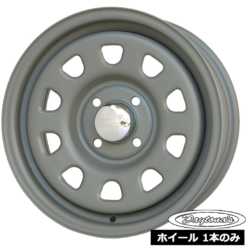 ホイール1本価格 デイトナ DAYTONA'S マットグレー 14インチ 6.0J 4穴100 +30 プロボックス 10,285円