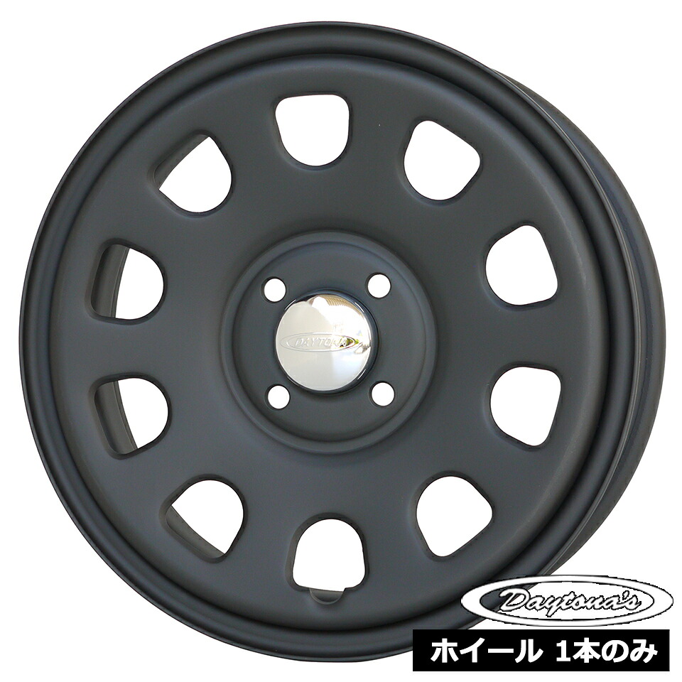 ホイール1本価格 デイトナ DAYTONA'S G2 マットブラック 15インチ 5.0J 4穴100 +45｜TWOMAX-Online