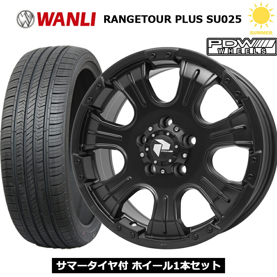 PDW ECHO 16インチ 5穴 114.3 215/70R16 WANLI RANGETOUR PLUS SU025 夏タイヤ付ホイール1本価格 0