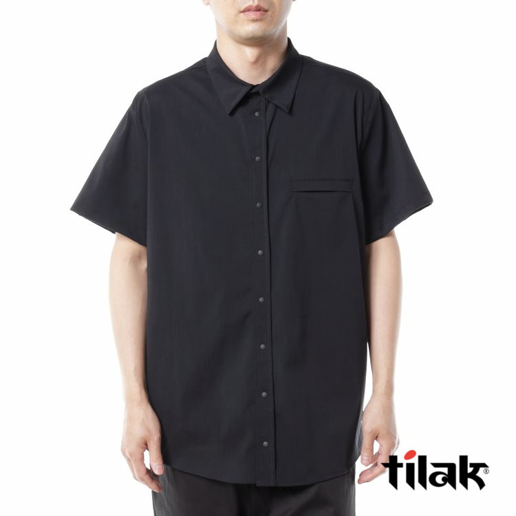 【大売り出し】【国内定まり品】tilak(ティラック) Knight Shirts SS(ナイトシャツショートスリーブ) 【Black】