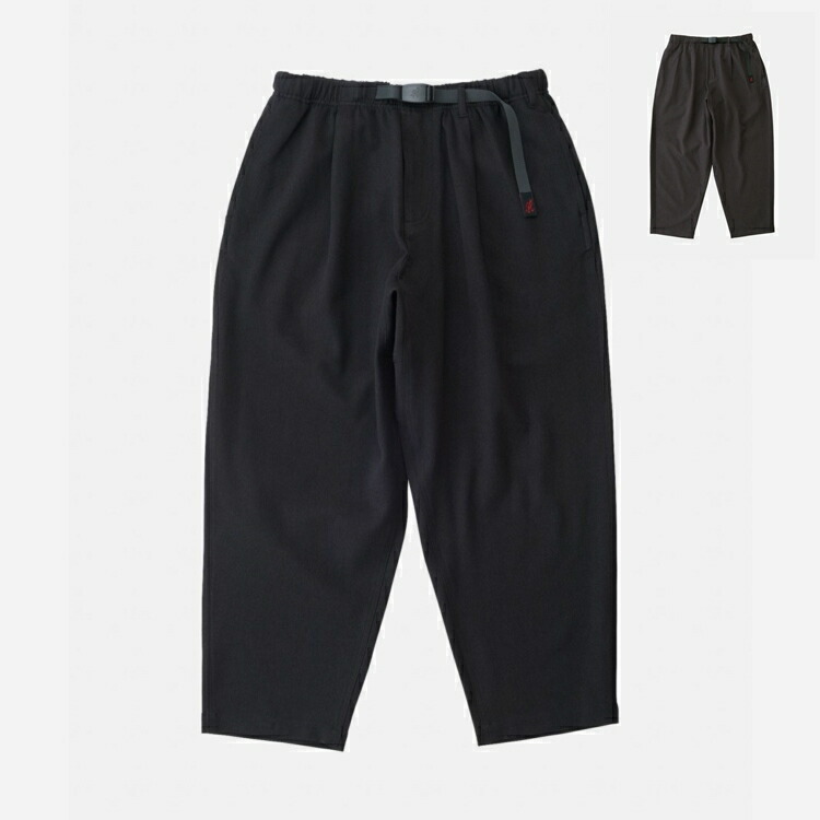 【大売り出し】【国内置き目品】Gramicci(グラミチ) WOOL LIKE WIDE TAPERED PANT(ウールライクワイドテーパードパンツ)【BLACK】【CHARCOAL】GMP5-FJP003