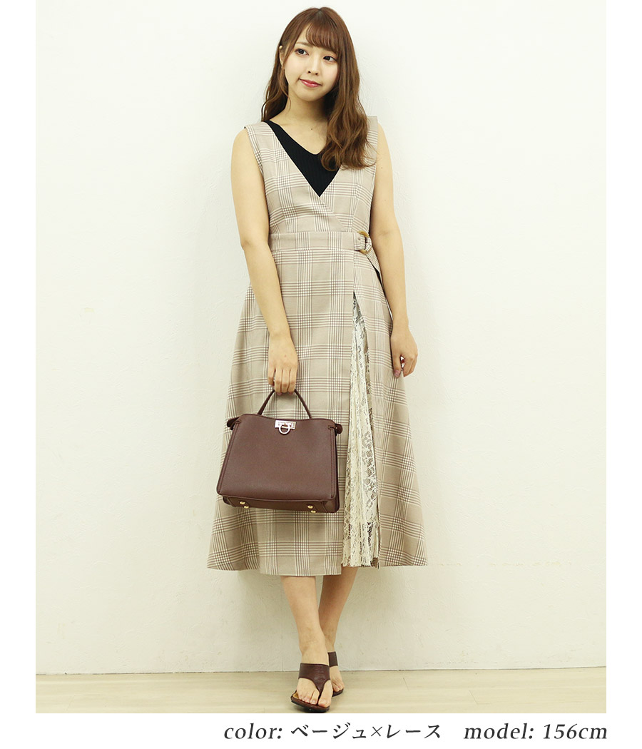 楽天市場 チェック柄 カシュクール ロング ジャンスカ ジャンパースカート チェック ワンピース ワンピ レディース トレンド かわいい 可愛い 流行 定番 カジュアル オシャレ 春 レディースファッション 服 21年3月新作 Fetch