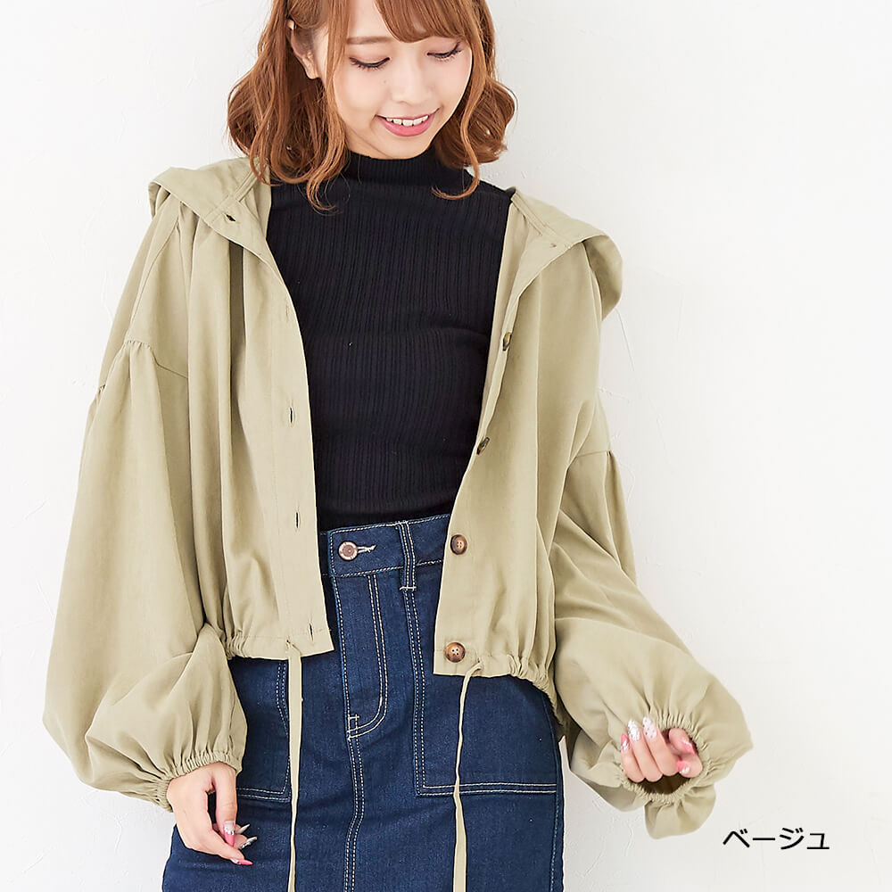 楽天市場 10 Off さらにクーポンあり ジャケット レディース アウター ボリューム袖 ぽわん袖 フード 春 秋 冬 21福袋 Fetch