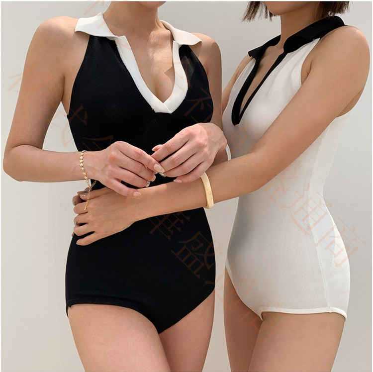 水着 レディース オールインワン 折り襟 露出控えめ 体型カバー ビキニ かわいい シンプル 大人 女性 ミセス ママ水着 無地 オトナ女子 バックシャン セクシー メール便 Maisons Coudrelle Fr