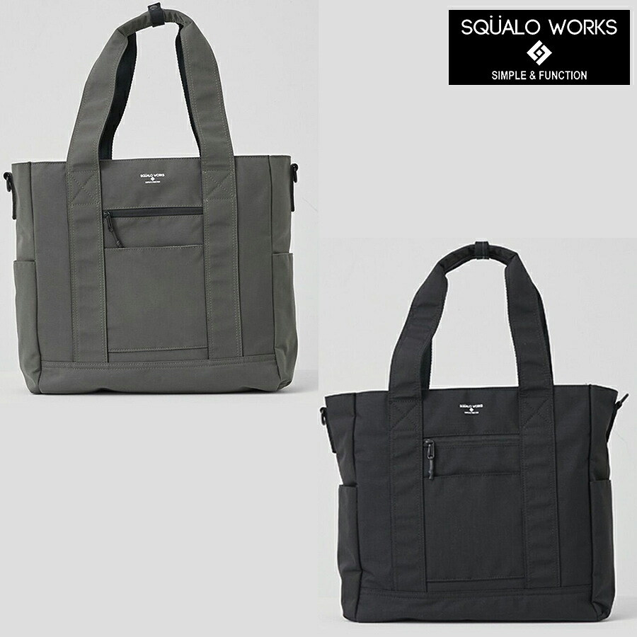 SQUALO WORKS スクアーロワーク NYLON OX SIMPLE TOTE トート ハンドル バッグ カバン 鞄|エナロード