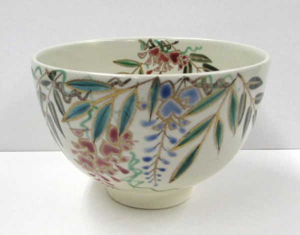 楽天市場】【茶器/茶道具 抹茶茶碗】 花籠（菖蒲・藤の花） 藤谷芳山作