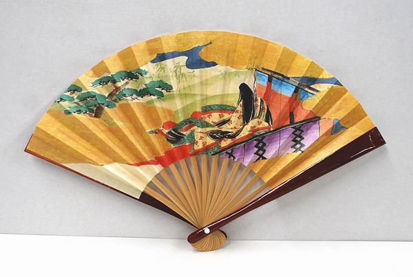 楽天市場】茶道具 扇子 5寸 溜塗 北村徳斎 御題 「明」 明藤（あけふじ