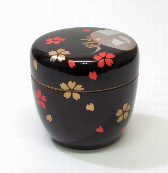 茶道具　中光塗物　中谷光哉作　ふきうるし　内金箔　大棗　書付箱　C　R5821 茶道具 中光塗物 中谷光哉作 ふきうるし 内金箔 大棗 書付箱