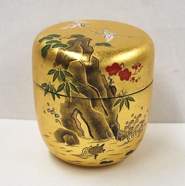 楽天市場】＜茶道具・茶器、棗＞薄茶器 細棗 玄々斎好み写し 曙棗(蓬莱