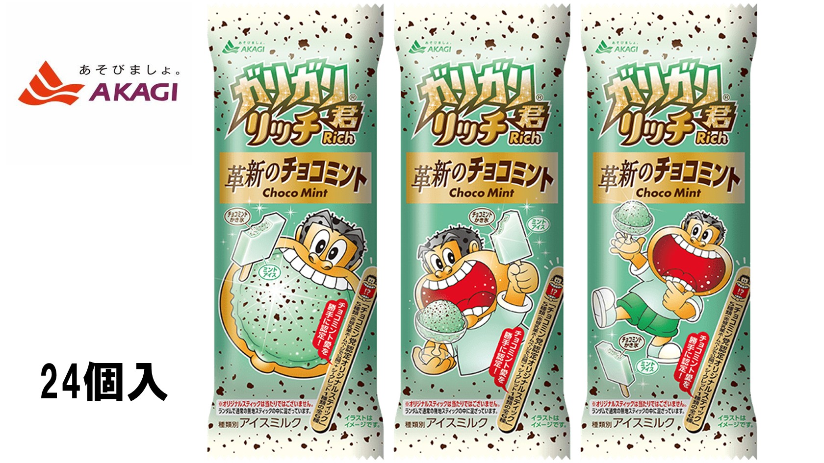 楽天市場】赤城乳業 ガリガリ君リッチ 革新のチョコミント 100ml