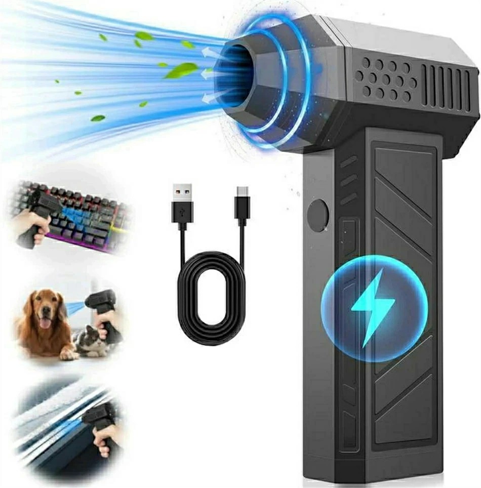 【風力の猛禽★2025版】大気圏ダスター 5000mAh 52m/s 電動大気圏ダスター USB 申し受ける式 小型 超豪然たる 多役立つこと(パソコン 掃き出す/鍵盤/車内/冷房装置/洗車用等) アウトドアに