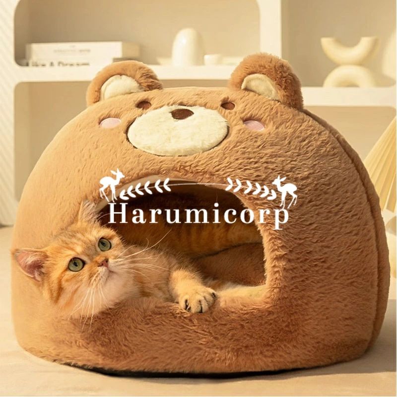 【送料無料】ペットベッド ドーム型 M L 猫 犬 洗える ドームハウス クッション ペットハウス 猫用 小型犬用 ネコベッド ふわふわ キャットハウス 犬用ベッド ペット用寝袋 ペット用品 保温防寒 おしゃれ 暖かい 可愛い 犬猫兼用 滑り止め 柔らかい もこもこ 春夏秋冬