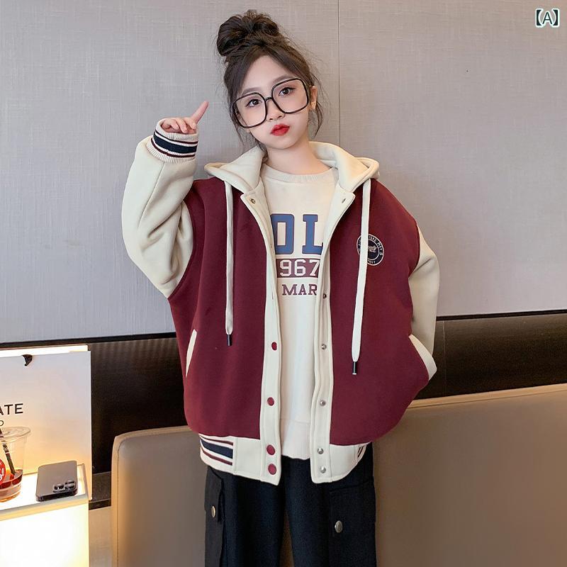 キッズ ファッション 女の子 おしゃれ カジュアル フード ジャケット 春秋 子供 春 服 韓国 トップス 子供 トレンド