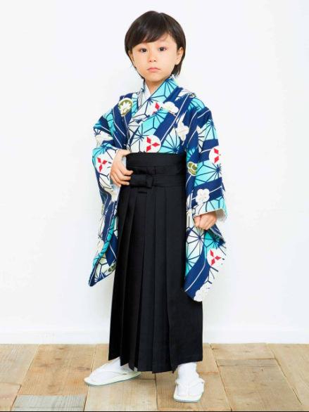 【送料無料】袴 和服 キッズ 男の子 女の子 ジュニア 7-12歳向け 正装 フォーマル 和装セット ライトブルー ポリエステル 日本 和風 七五三 発表会 イベント 衣装 7,067円