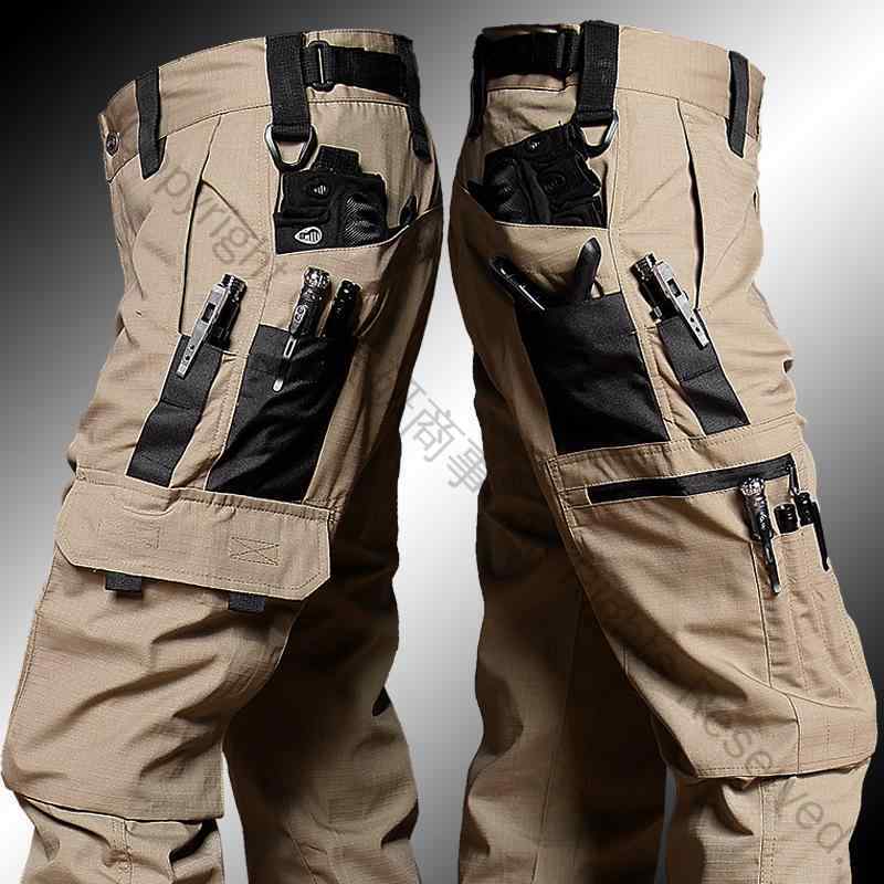 【送料無料】米軍スタイル 防水 高機能 タクティカルパンツ メンズ 男性用 特殊部隊向け 多機能ポケット付き 迷彩柄 作業用ワークパンツ 通勤や普段使いに最適なカジュアルパンツ