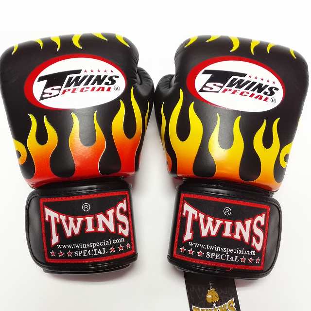 ムエタイ/ 16oz キック/ TWINS SPECIAL / フィットネス/ 本革製/ グローブ/ ツインズ ボクシンググローブ ボクシング/ F黒