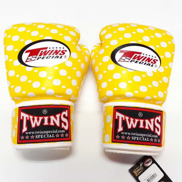 新品 正規 TWINS 本格ボクシンググローブ フィリピン /ムエタイ/本革製 新品 正規 TWINS 本格ボクシンググローブ TWINS黄黒SP