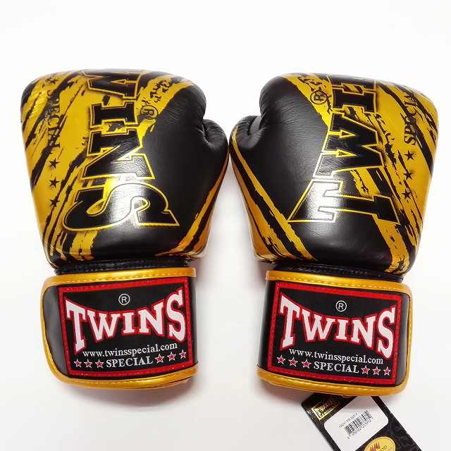TWINS SPECIAL ボクシンググローブ 16oz ブラック Twins Special ボクシンググローブ ひも式 本革製 ブラック 8oz
